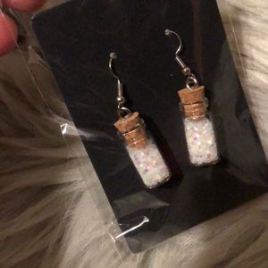 Potion bottle earrings